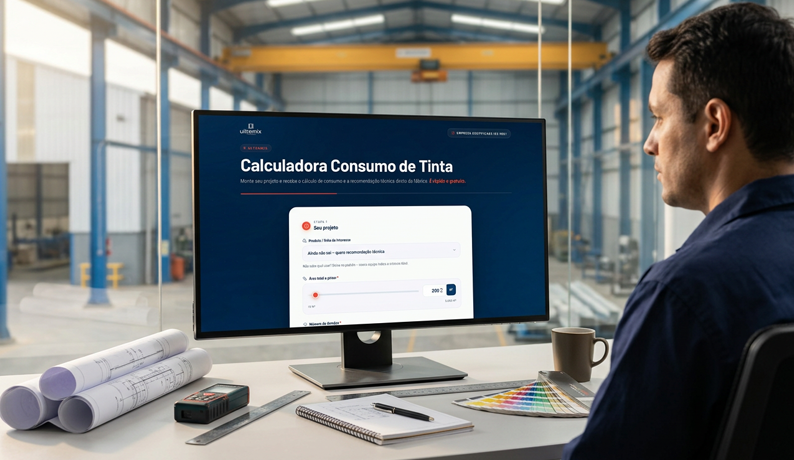 Estrutura protegida começa com planejamento. Use a calculadora Ultramix agora e descubra a quantidade de tinta que seu projeto precisa —  em menos de 1 minuto.